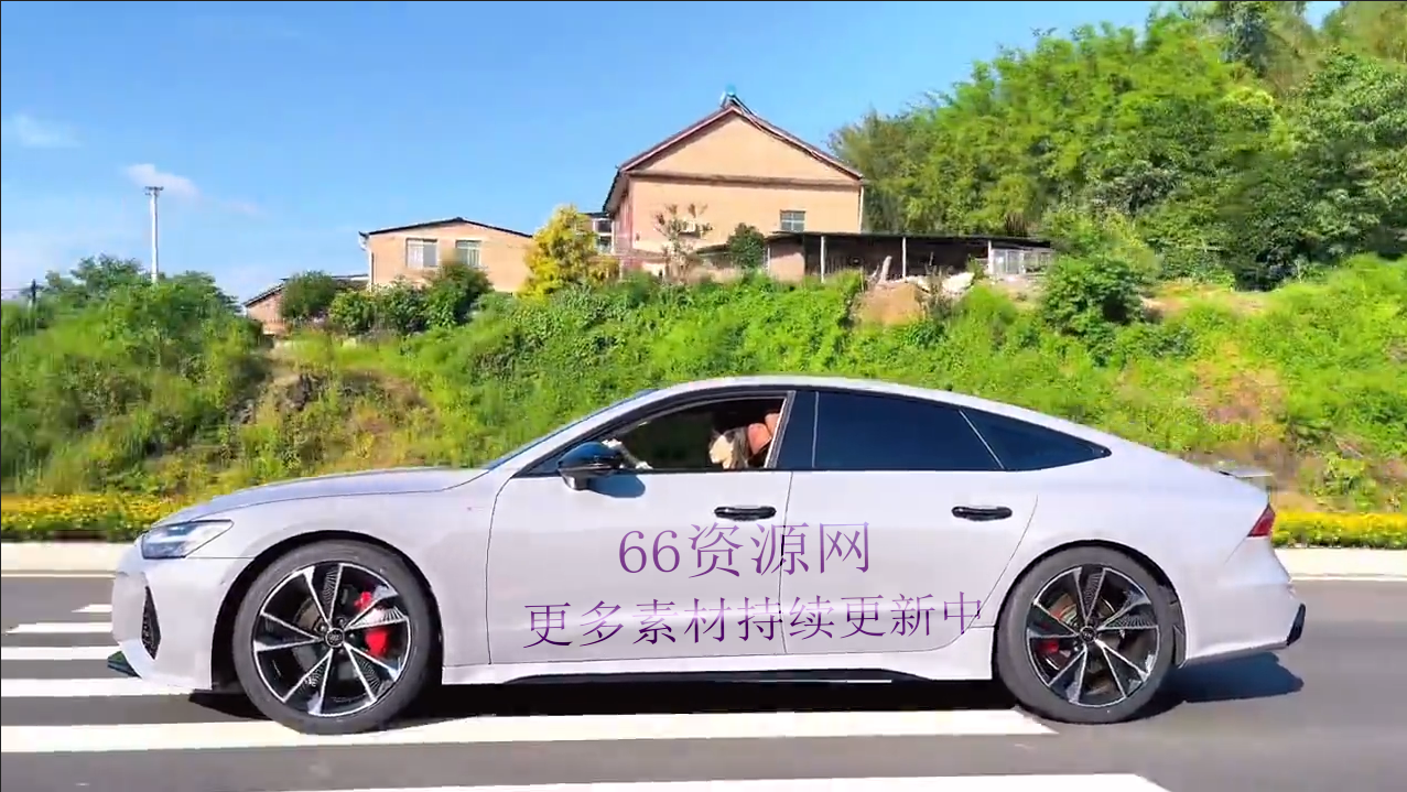 白天奥迪车身文字
